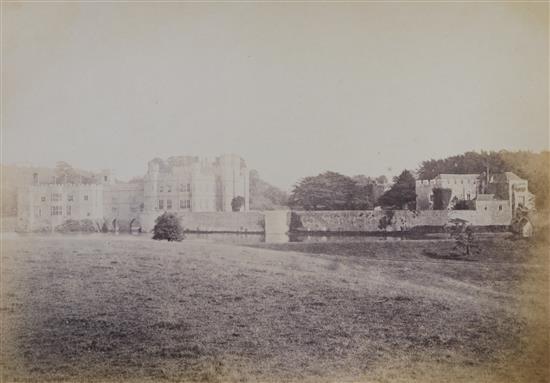 Martin, Charles Wykeham - The History and Description of Leeds Castle, Kent, folio, original cloth,